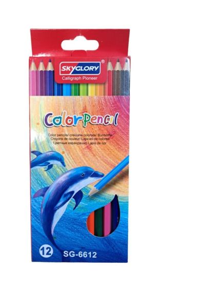Set creioane colorate 12 culori skyglory