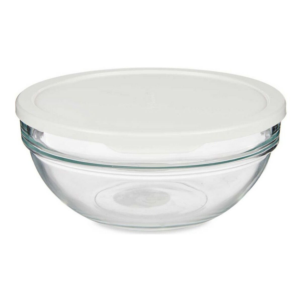 Cutie rotundă pentru prânz cu capac Alb Plastic Sticlă (1135 ml)
